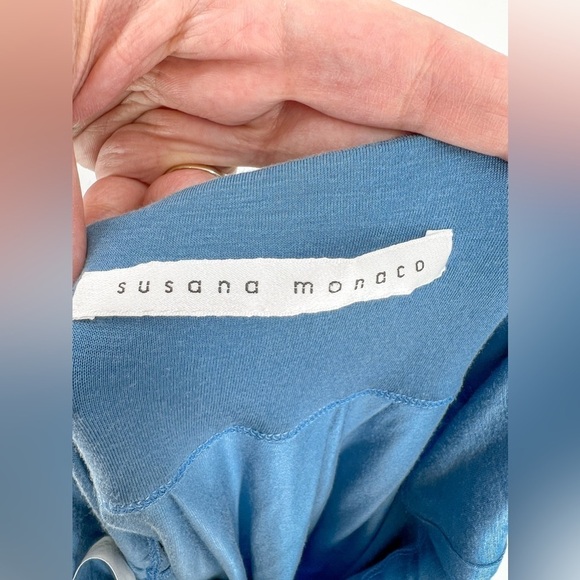 Susana Monaco Gather String Halter Dress - Blue - Picture 5 of 5